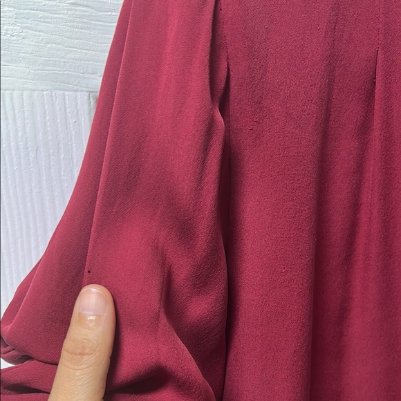 Joie Red 3/4 Relaxed Blouse - Picture 5 of 7